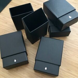 LP Bundle Little Black Storage Gifting Boxes Slide On Off | 5 Boxes
